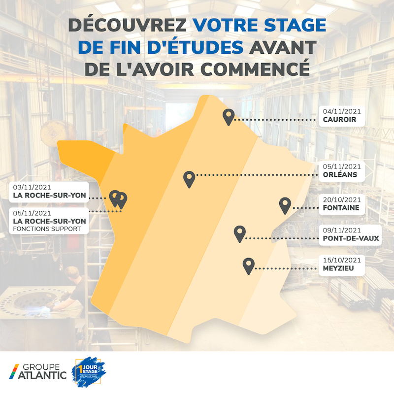 carte stages Groupe Atlantic